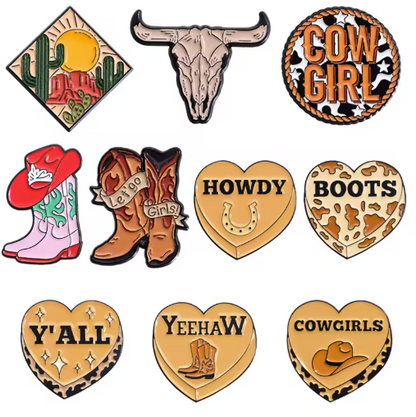 Western Cowboy Pin